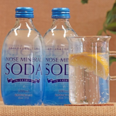 <大阪能勢の名水が生んだ強炭酸>ノセミネラルソーダ 300ml×24本