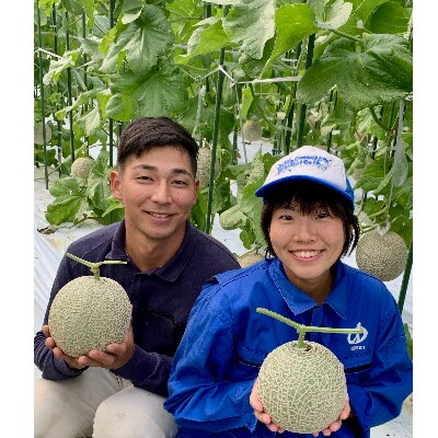 令和3年11月中旬発送予定!　大阪府能勢町産　赤肉メロン　1玉　