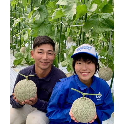 令和3年11月中旬発送予定!　大阪府能勢町産　赤肉メロン1玉×メロンピクルス2本セット　