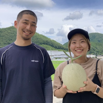 令和6年8月中旬以降発送予定!　大阪府能勢町産　青肉メロン1玉×メロンピクルス2本セット　