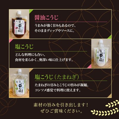 【万能調味料】 大阪能勢のいろいろ糀とお味噌 Aセット