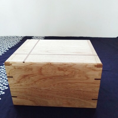 重箱型 小物収納箱(2段) | 無垢 栗(クリ)