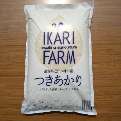 【令和6年産】つきあかり白米5kg　「大粒でしっかりした食感」　近江米