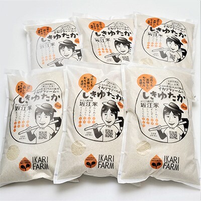 2023年8月発送開始『定期便』しきゆたか　白米　5kg(隔月お届け)全6回