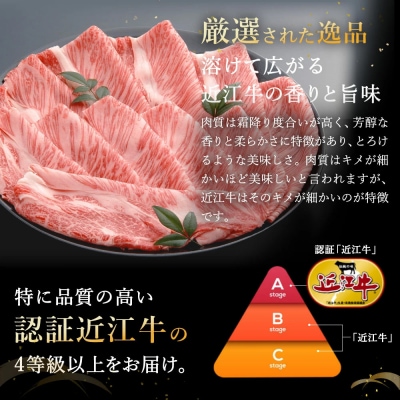 【4等級以上の未経産牝牛限定】近江牛肩ロースしゃぶしゃぶ 【500g】【AF06SM1】