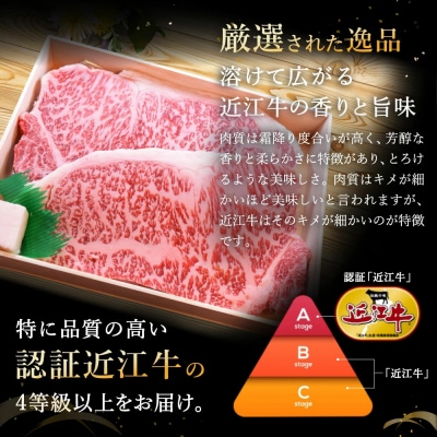 【PRキャンペーン対象】近江牛サーロインステーキ(200g×2)牛脂付き