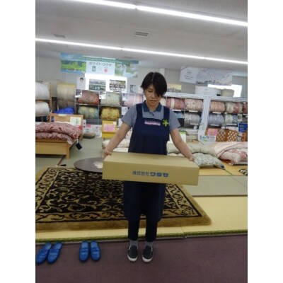 吸放湿性に優れた近江の麻ワタ800g入り「近江ちぢみ・本麻敷パッド」