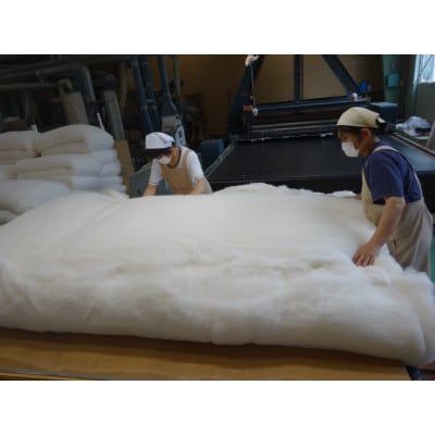 ふとん打ち直し抗菌抗ウイルスフルテクト加工生地みず穂2枚組