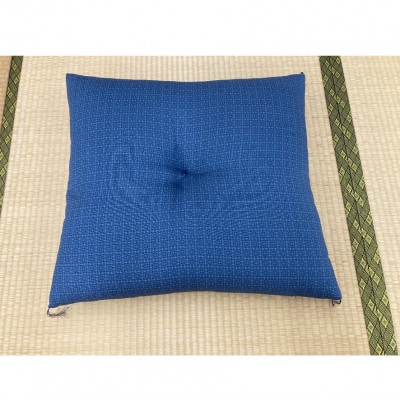 手作り座布団(抗ウイルス加工)　ネイビー色