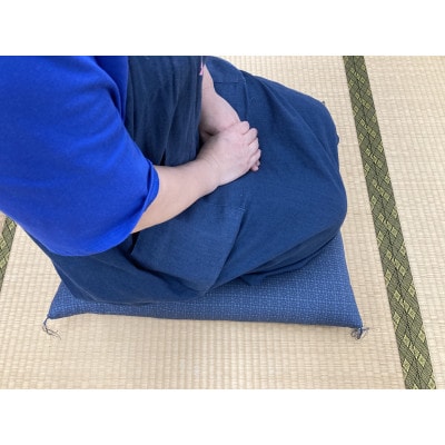 手作り座布団(抗ウイルス加工)　ネイビー色