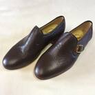 手作りにこだわったオーダーシューズ・ペッカリー革(本革)【革靴仕立て券送付】