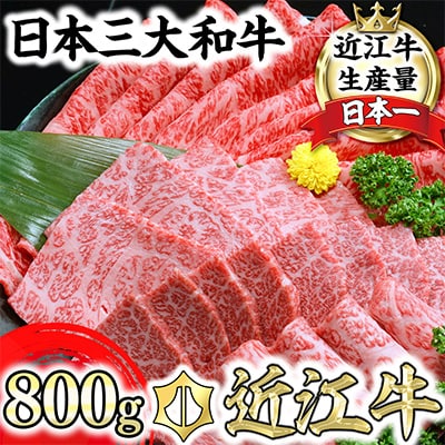近江牛A5ランク焼肉・すき焼セット【800g】【DG11SM】