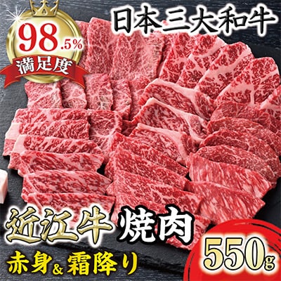 【PRキャンペーン対象】寛閑観の近江牛焼肉用『霜降り×赤身のミックス』550g