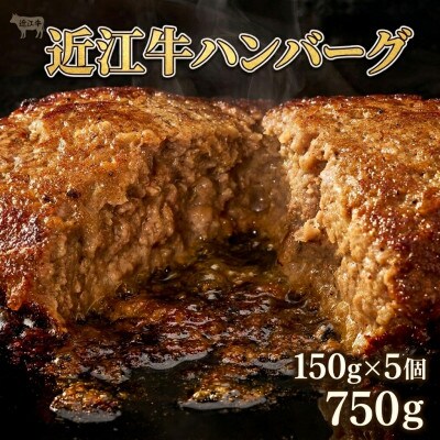 寛閑観の近江牛ぜいたくハンバーグ　150g×5【冷凍】