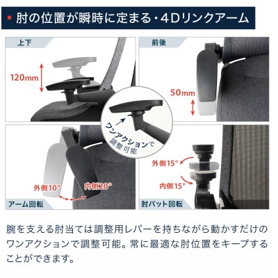 イトーキ オフィスチェア『アクトチェア』ナイロンキャスター張地:ダークグレー