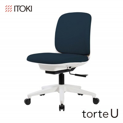 イトーキ『トルテU』5本脚 抵抗付ウレタン双輪キャスタータイプ 張地:ミッドナイトブルー(WHT)