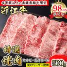 近江牛特選焼肉500g　カルビ(霜降りバラ)