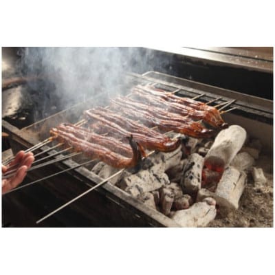 国産うなぎ　備長炭地焼き蒲焼き180g以上×2尾(タレ付き)