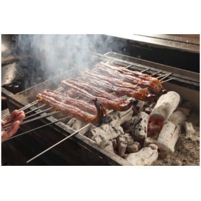 国産うなぎ　備長炭地焼き蒲焼き180g以上×1尾(タレ付き)
