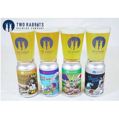 TWO RABBITS BREWING クラフトビール<飲み比べ4種×12本セット>