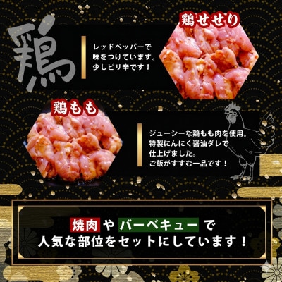 村上精肉店の味付き焼肉 5品セット 1kg