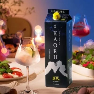 本格米焼酎「白岳KAORU25度　1800ml」6本セット