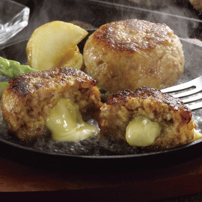 肥後の赤牛のモッツアレラチーズインハンバーグ (150g×8個)(多良木町)