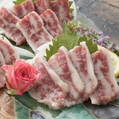 【熊本　と畜】霜降り馬刺し　バラウス　200g(多良木町)