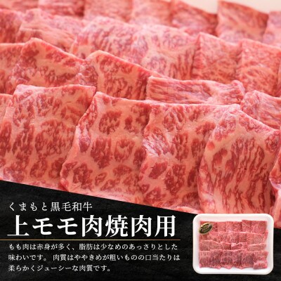 くまもと黒毛和牛 上モモ肉 焼肉用 約500g(多良木町)