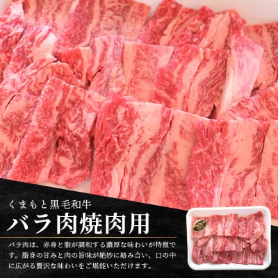くまもと黒毛和牛 バラ肉 約500g(多良木町)