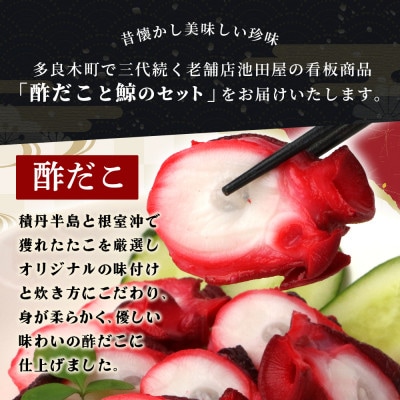 【三種食べ比べ!】酢だこ 鯨南蛮漬け 塩鯨セット 計1.5kg