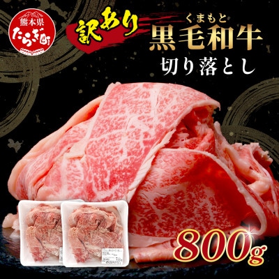【訳あり】くまもと黒毛和牛 切り落とし800g(多良木町)