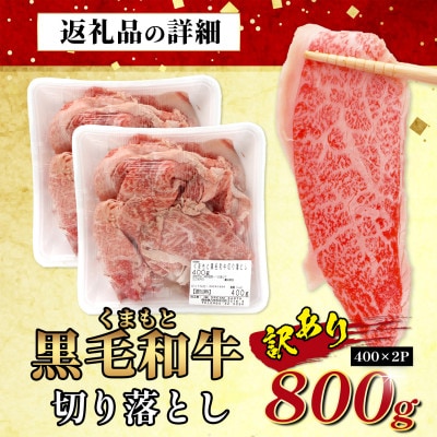 【訳あり】くまもと黒毛和牛 切り落とし800g(多良木町)
