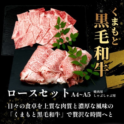 【先行受付】期間限定増量!くまもと黒毛和牛 ロースセット計1kg(多良木町)