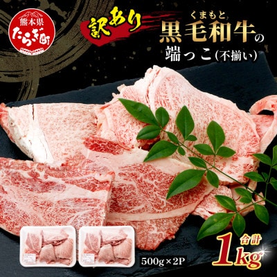 【訳あり】くまもと黒毛和牛(不揃い)1kg(多良木町)