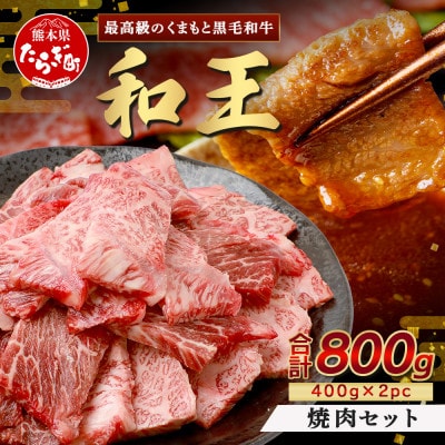 くまもと黒毛和牛(和王)焼肉セット800g(400g×2)(多良木町)