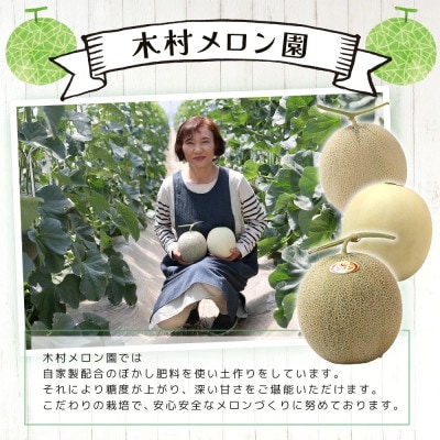 【先行予約】「レノンハートメロン」2玉 (多良木町)