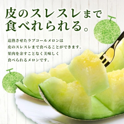 【先行予約】旭メロン(品種:ラブコールメロン)」2玉 (多良木町)
