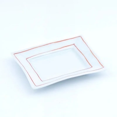 赤線 長角銘々皿 5点セット　41APCD008