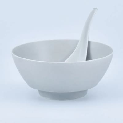 究極のラーメン鉢・レンゲ ペアセット(グレイ・ネイビー)　41APCD016