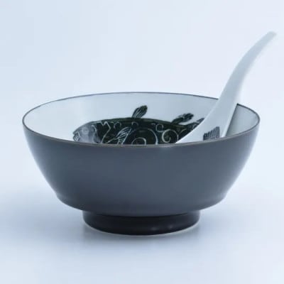 究極のラーメン鉢レンゲセット シーラカンス　41APCD019