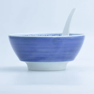 究極のラーメン鉢レンゲセット 呉須巻龍文　41APCD020