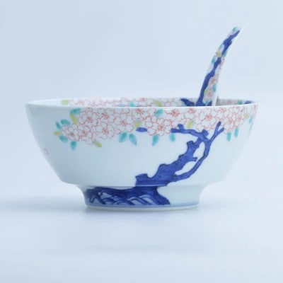 究極のラーメン鉢レンゲセット 古木桜 41APCD031