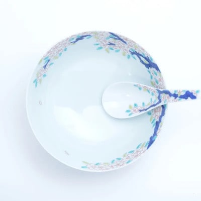 究極のラーメン鉢レンゲセット 古木桜 41APCD031