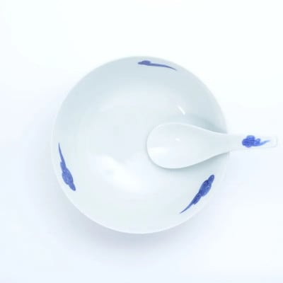 究極のラーメン鉢レンゲセット 古染雲 41APCD036