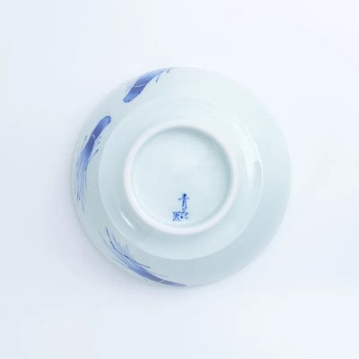 究極のラーメン鉢レンゲセット 染付稲穂 41APCD042