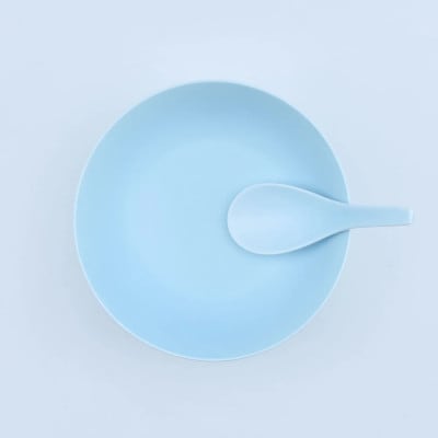 究極のラーメン鉢レンゲセット ブルー オレンジ ペア 41APCD052