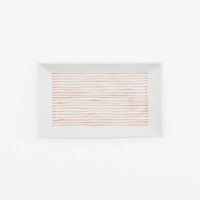 【有田焼】赤連子長角皿&小物セット赤シリーズ 41APCD067