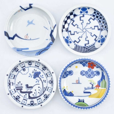 【有田焼】ZOAデイリー取皿4点セット径約14cm 41APCD068