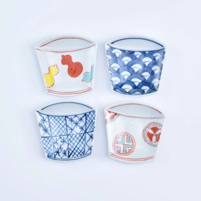 【有田焼】そば猪口豆皿 4枚セット 41APCD035